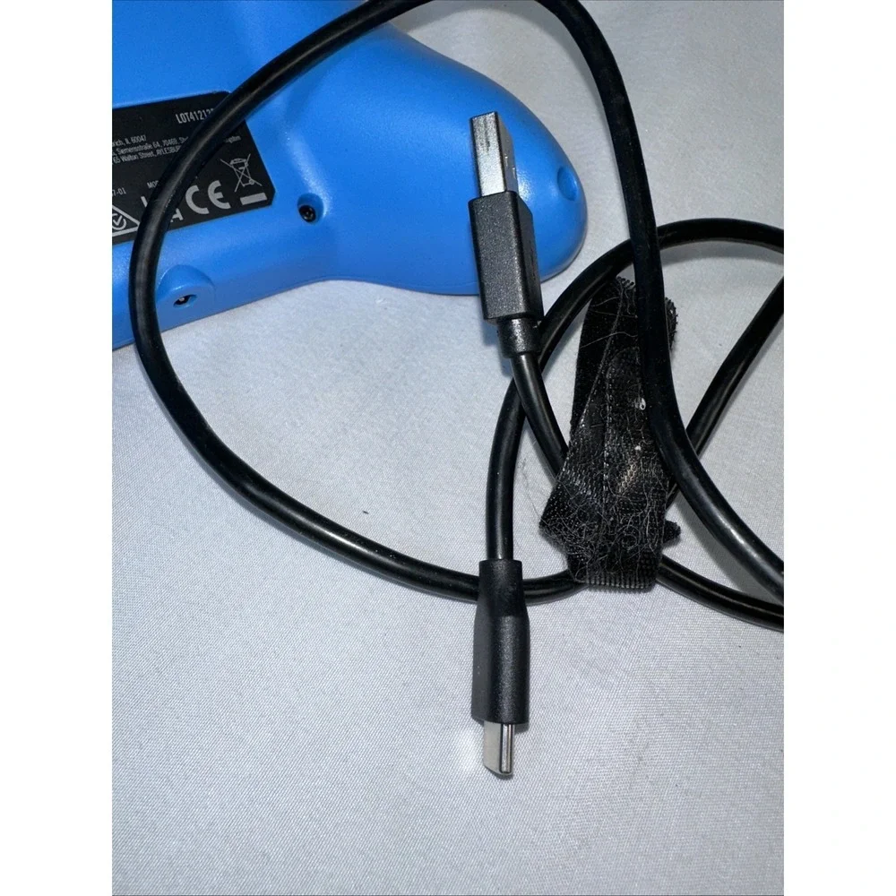 Power A Blue Enhanced Wired Xbox One Controller With Cable NOT TESTED